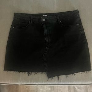 Paige black denim skirt